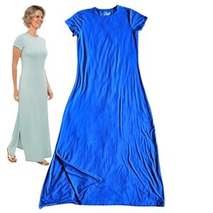 Coolibar Small ups 50+ Maxi Dress Blue